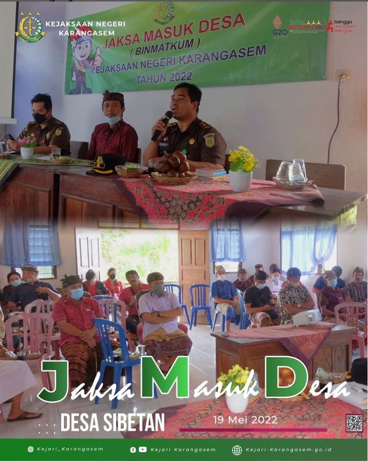 JAKSA MASUK DESA (JMD) DESA SIBETAN(19/5)