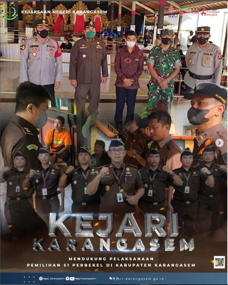 KEJARI KAGASEM MENDUKUNG PELANGKASAAN PEMILIHAN 51 PERBEKEL DI KABUPATEN KARANGASEM (21/5)