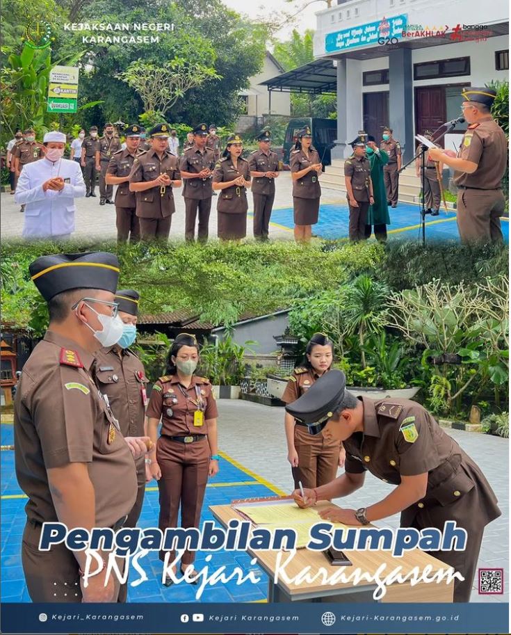PENGAMBILAN SUMPAH PNS  KEJARI KARANGASEM