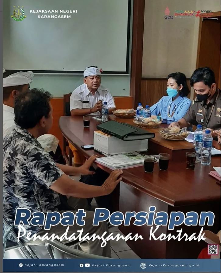 RAPAT PERSIAPAN PENANDATANGANAN KONTRAK