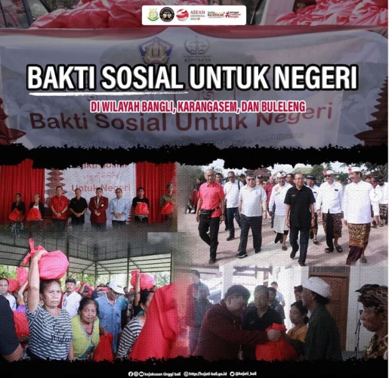 BAKTI SOSIAL UNTUK NEGERI DI WILAYAH BANGLI, KARANGASEM, DAN BULELENG
