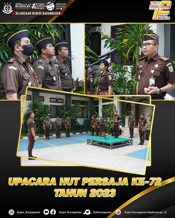 UPACARA HUT PERSAJA KE-72 TAHUN 2023