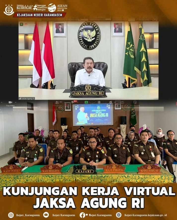 KUNJUNGAN KERJA VIRTUAL JAKSA AGUNG RI
