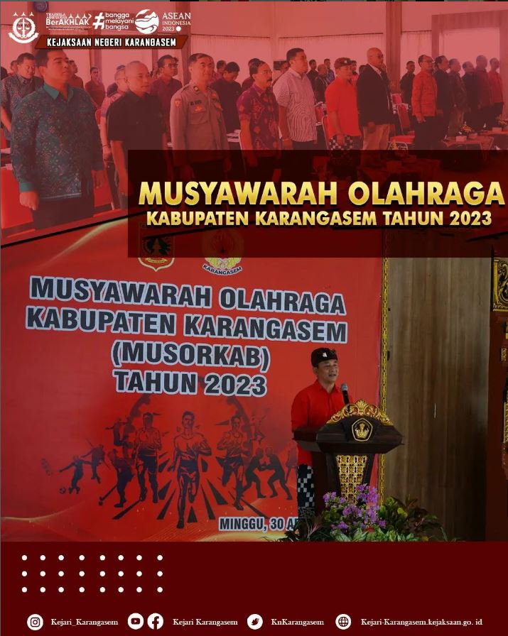 MUSYAWARAH OLAHRAGA KABUPATEN KARANGASEM TAHUN 2023