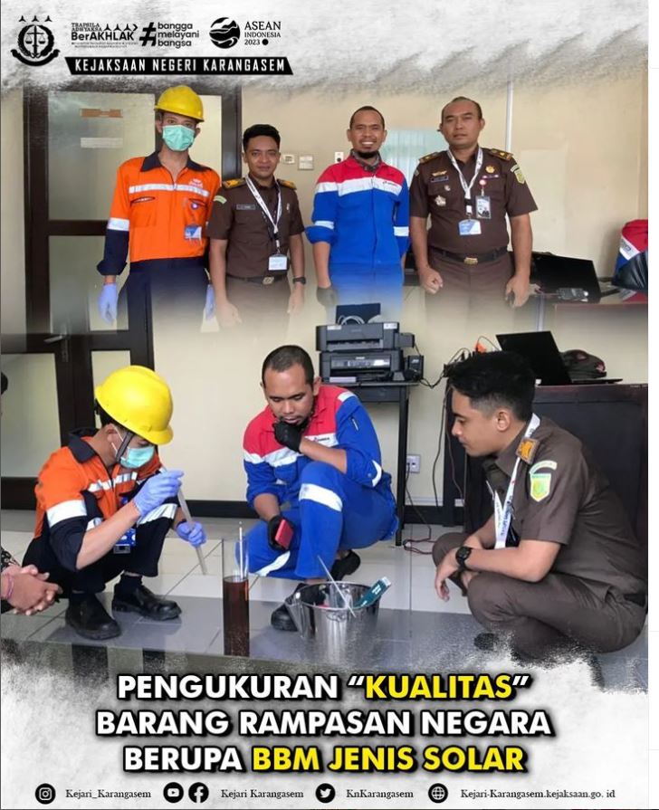 PENGUKURAN “KUALITAS” BARANG RAMPASAN NEGARA BERUPA BBM JENIS SOLAR