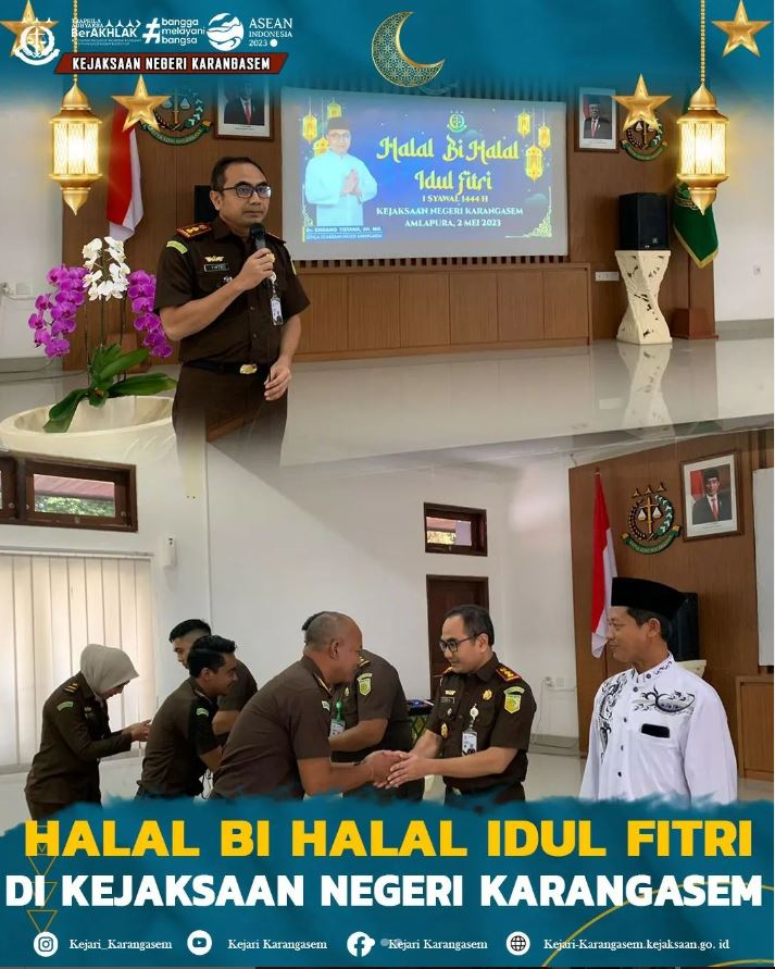 HALAL BI HALAL IDUL FITRI DI KEJAKSAAN NEGERI KARANGASEM