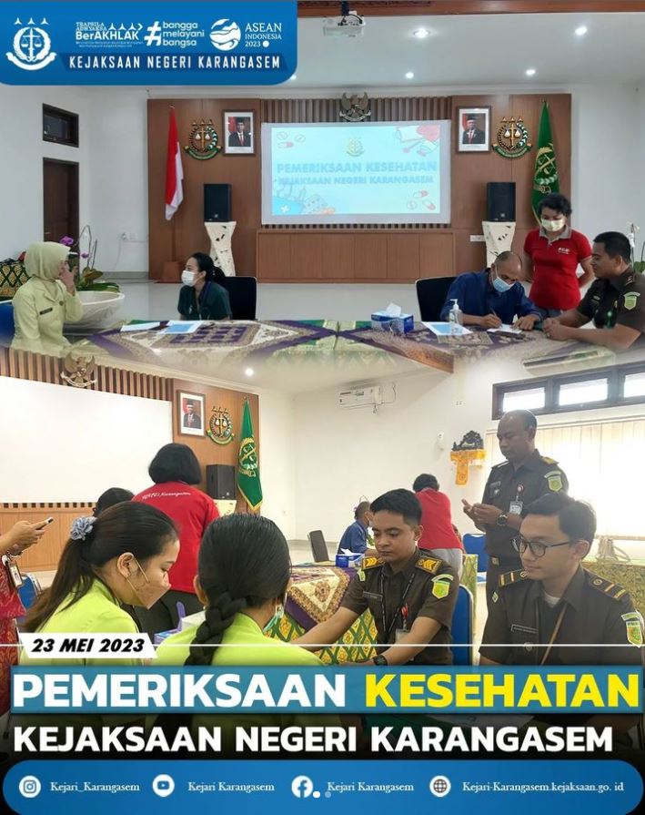 PEMERIKSAAN KESEHATAN KEJAKSAAN NEGERI KARANGASEM