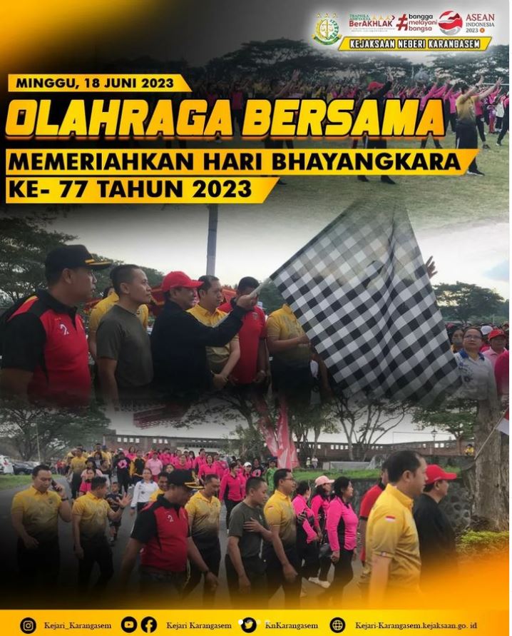 OLAHRAGA BERSAMA MEMPERINGATI HARI BHAYANGKARA KE-77 TAHUN 2023