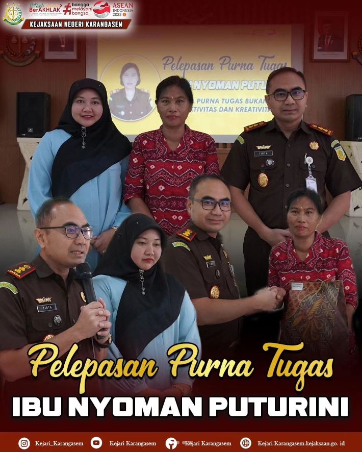 PELEPASAN PURNA TUGAS IBU NYOMAN PUTURINI