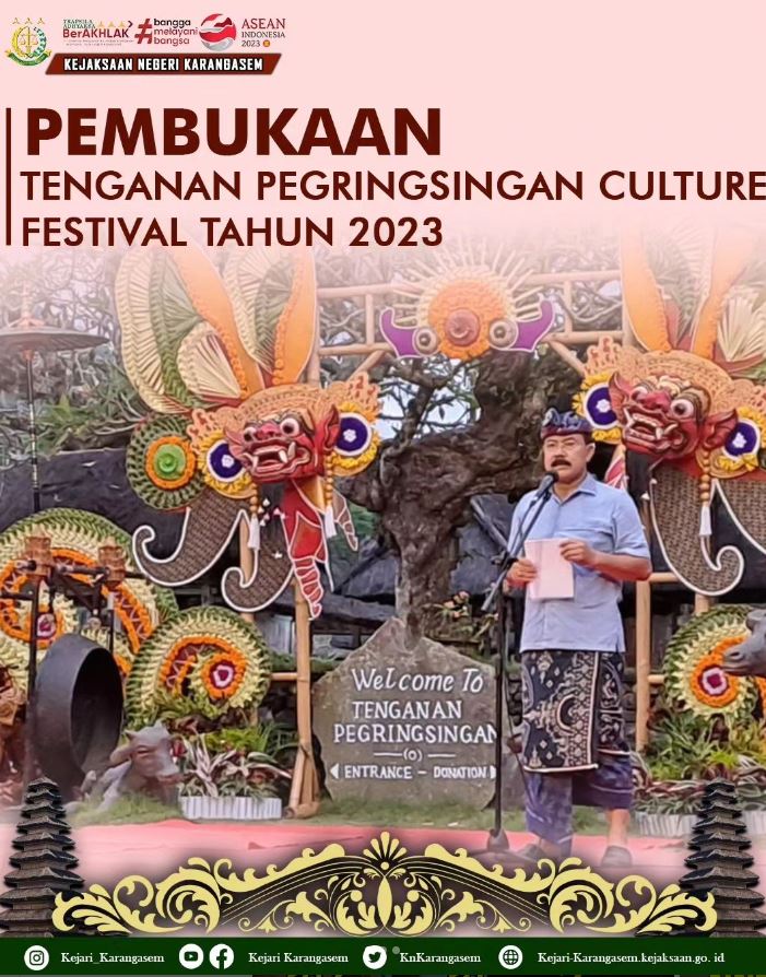 PEMBUKAAN TENGANAN PEGRINGSINGAN CULTURE FESTIVAL TAHUN 2023