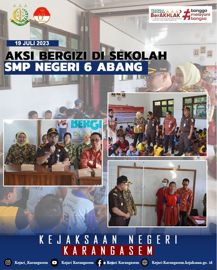 AKSI BERGIZI DI SEKOLAH SMP NEGERI 6 ABANG