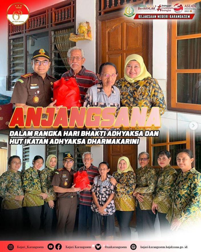 ANJANGSANA DALAM RANGKA HARI BHAKTI ADHYAKSA DAN HUT IKATAN ADHYAKSA DHARMAKARINI