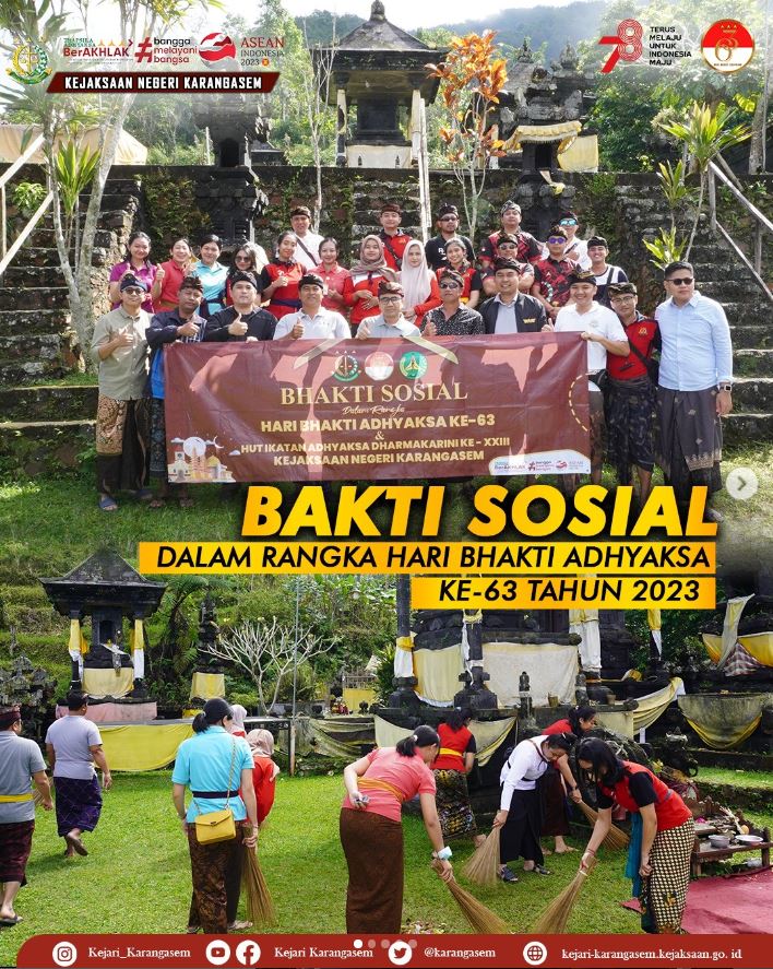 BAKTI SOSIAL DALAM RANGKA HARI BHAKTI ADHYAKSA KE-63 TAHUN 2023
