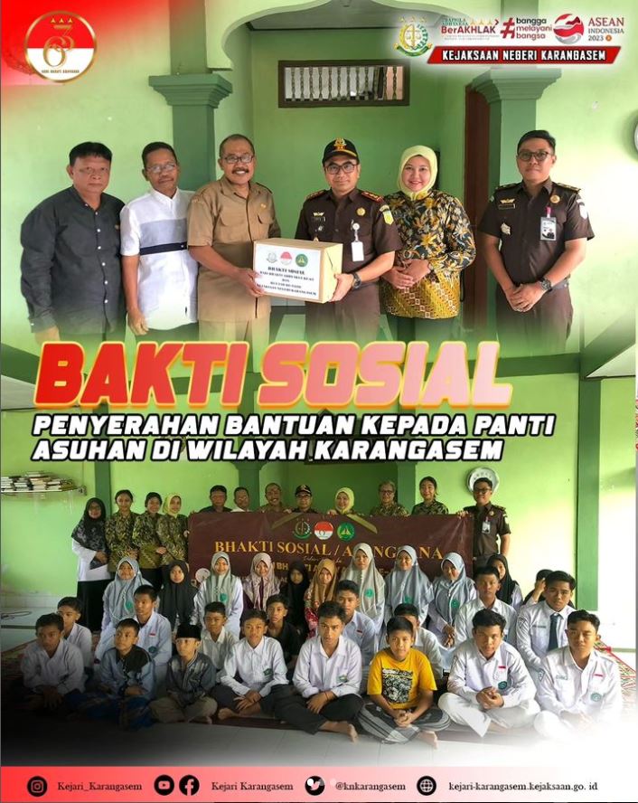BAKTI SOSIAL PENYERAHAN BANTUAN KEPADA PANTI ASUHAN DI WILAYAH KARANGASEM