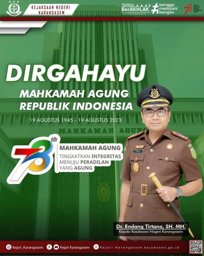 DIRGAHAYU MAHKAMAH AGUNG REPUBLIK INDONESIA