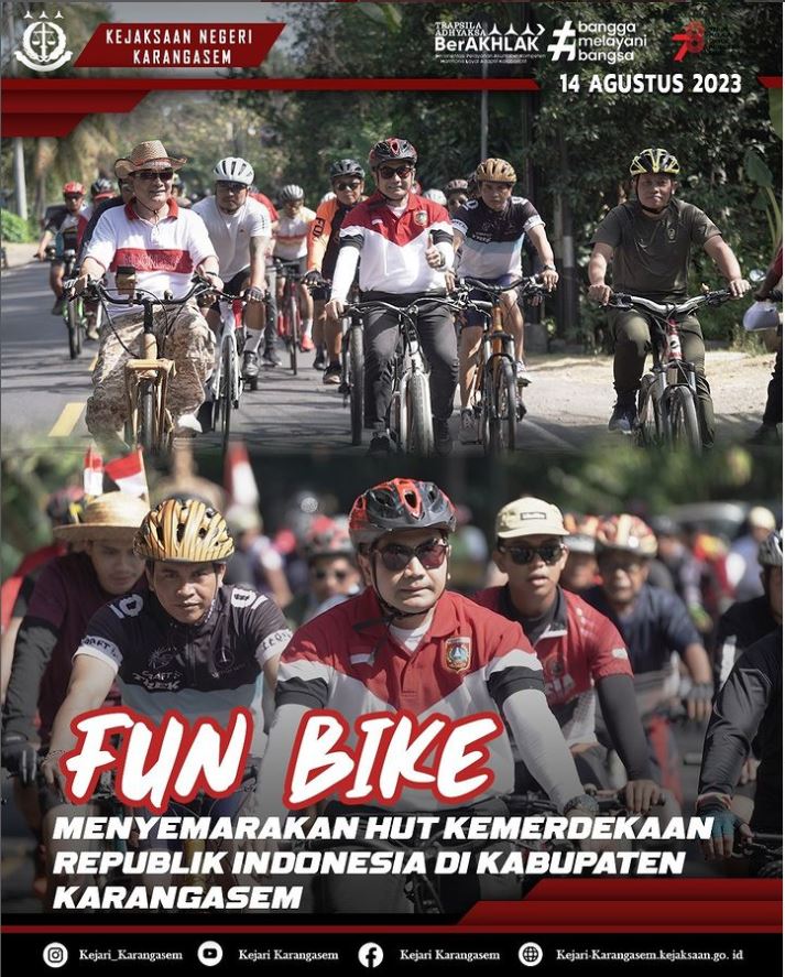 FUN BIKE MENYEMARAKAN HUT KEMERDEKAAN REPUBLIK INDONESIA DI KABUPATEN KARANGASEM