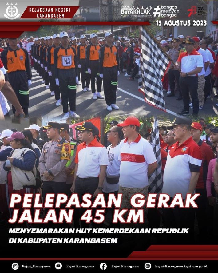 PELEPASAN GERAK JALAN 45 KM