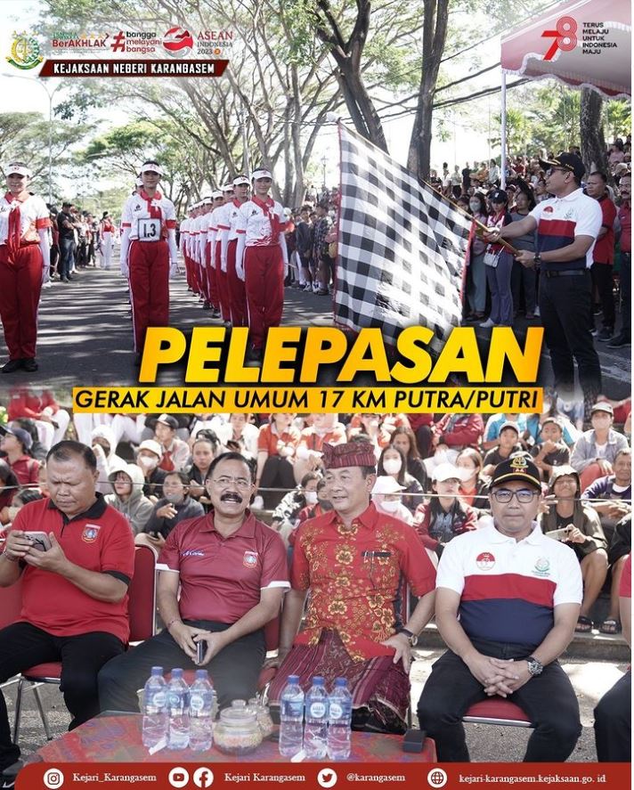 PELEPASAN GERAK JALAN UMUM 17 KM PUTRA/PUTRI