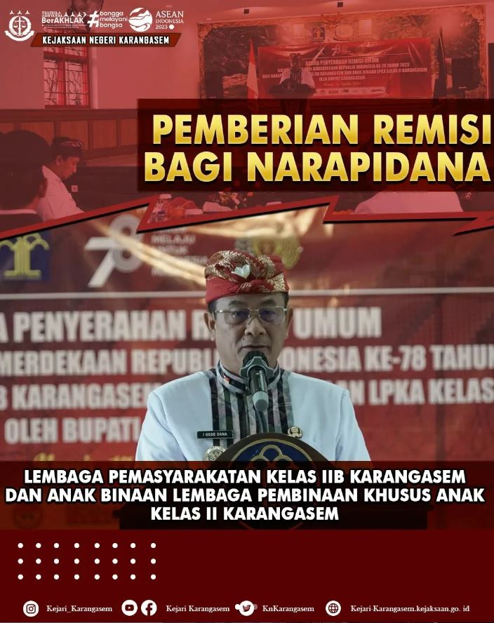 PEMBERIAN REMISI BAGI NARAPIDANA