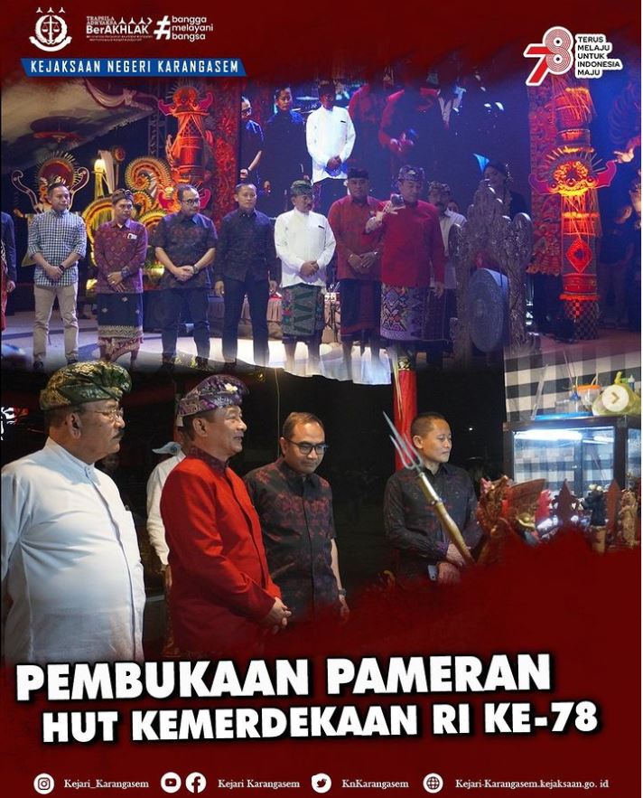 PEMBUKAAN PAMERAN HUT KEMERDEKAAN RI KE-78