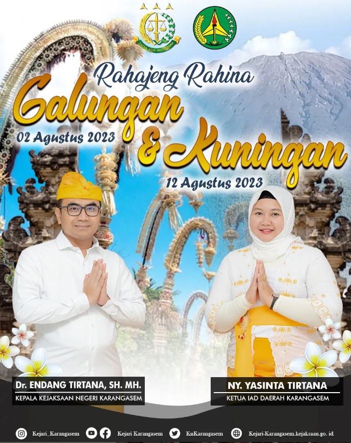 RAHAJENG RAHINA GALUNGAN & KUNINGAN TAHUN 2023