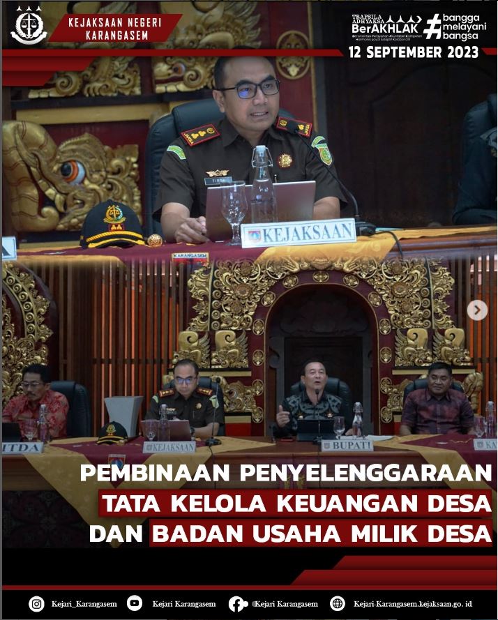 PEMBINAAN PENYELENGGARAAN TATA KELOLA KEUANGAN DESA DAN BADAN USAHA MILIK DESA
