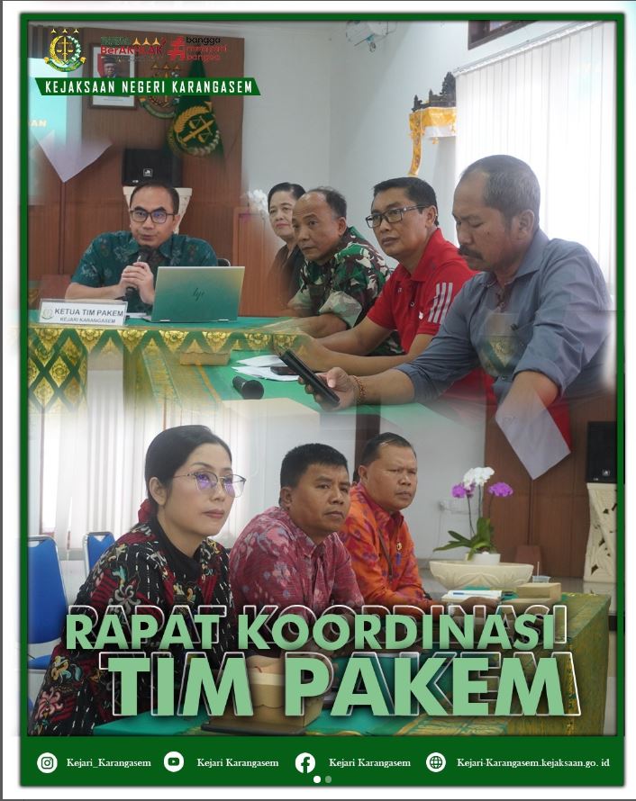 RAPAT KOORDINASI TIM PAKEM