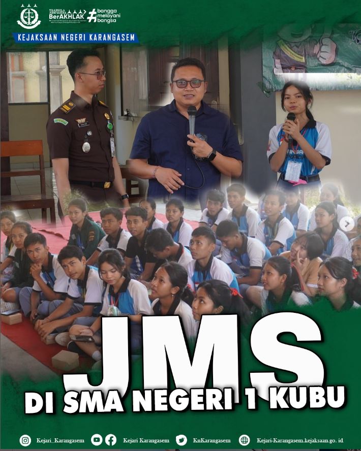 JAKSA MASUK SEKOLAH SMAN 1 KUBU