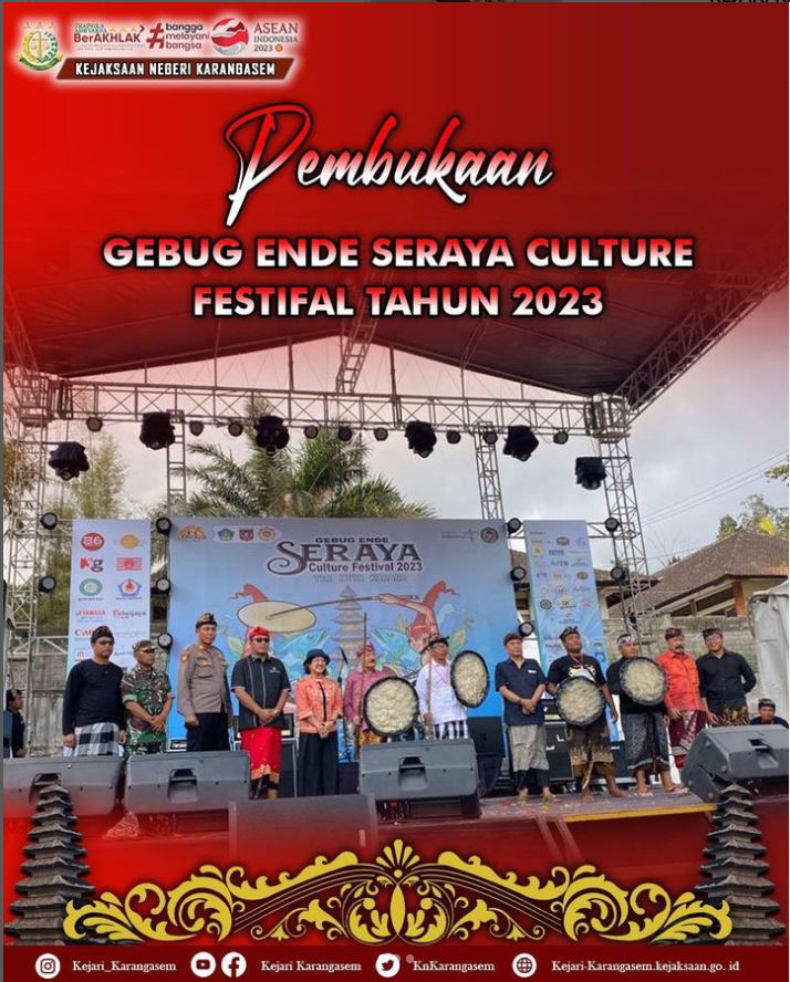 PEMBUKAAN GEBUG ENDE SERAYA CULTURE FESTIFAL TAHUN 2023