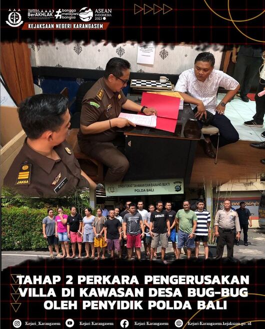 TAHAP 2 PERKARA PENGERUSAKAN VILLA DI KAWASAN DESA BUG-BUG OLEH PENYIDIK POLDA BALI
