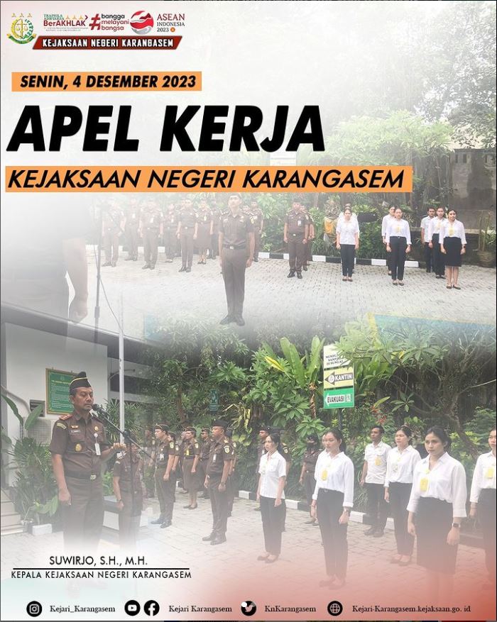 APEL KERJA KEJAKSAAN NEGERI KARANGASEM