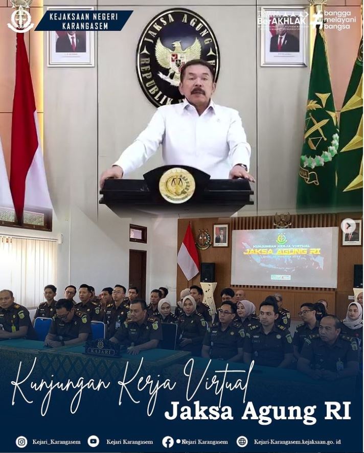 KUNJUNGAN KERJA VIRTUAL JAKSA AGUNG RI