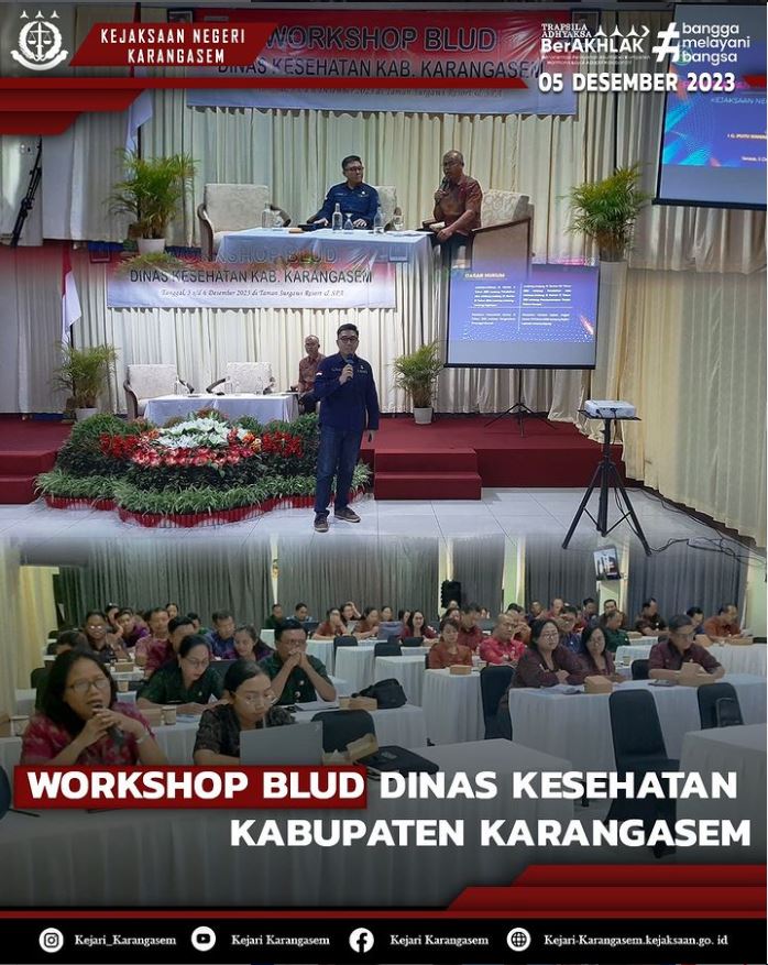 WORKSHOP BLUD DINAS KESEHATAN KABUPATEN KARANGASEM