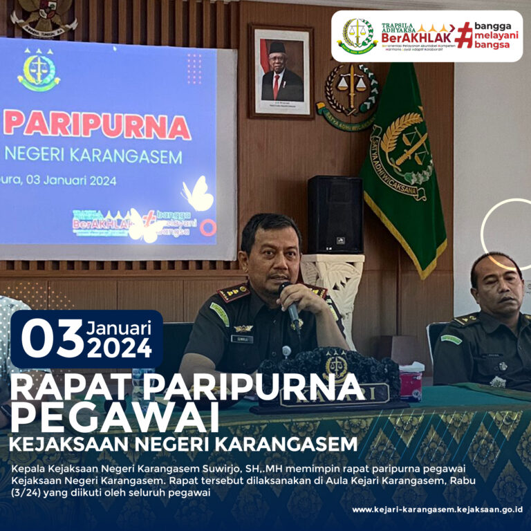 RAPAT PARIPURNA PEGAWAI KEJAKSAAN NEGERI KARANGASEM