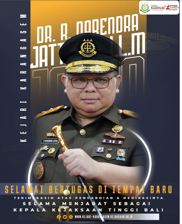SELAMAT BERTUGAS DI TEMPAT BARU Dr. R. Narendra Jatna, S.H., LL.M. SELAMAT BERTUGAS DI TEMPAT BARU