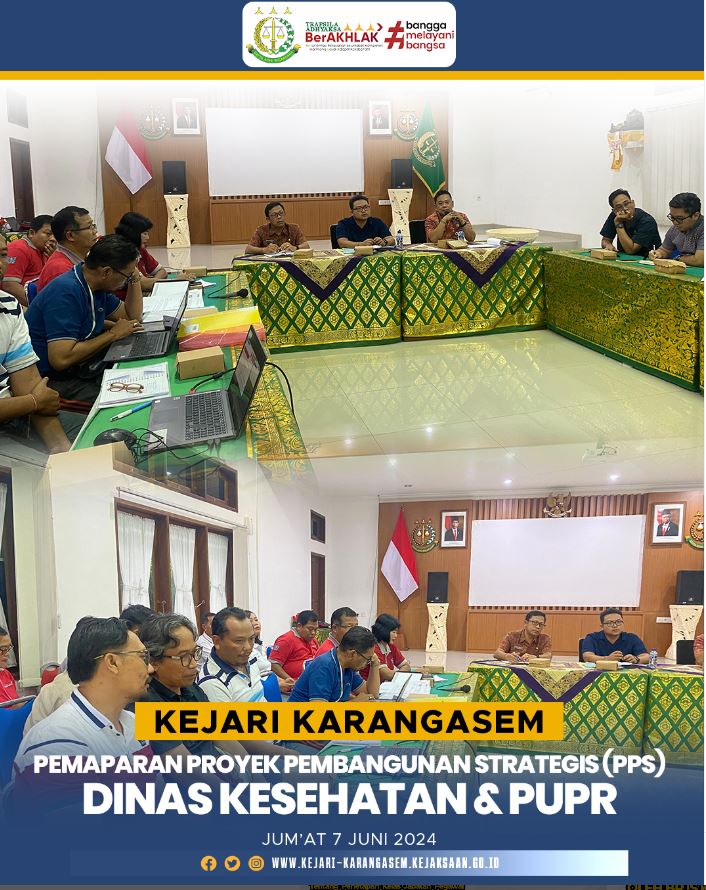 PEMAPARAN PROYEK PEMBANGUNAN STRATEGIS (PPS) DINAS KESEHATAN & PUPR