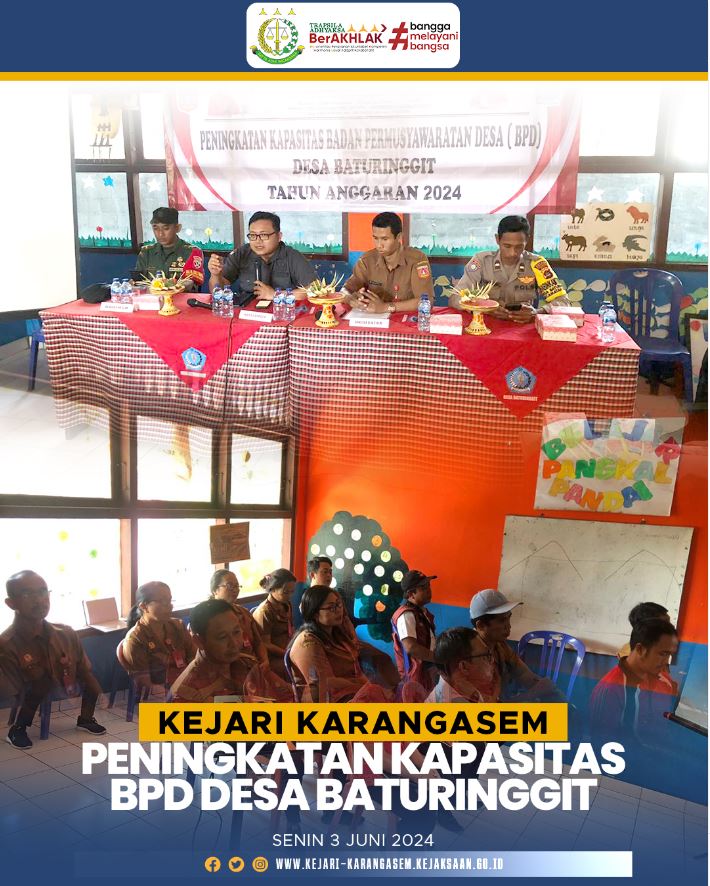 PENINGKATAN KAPASITAS BPD DESA BATURINGGIT