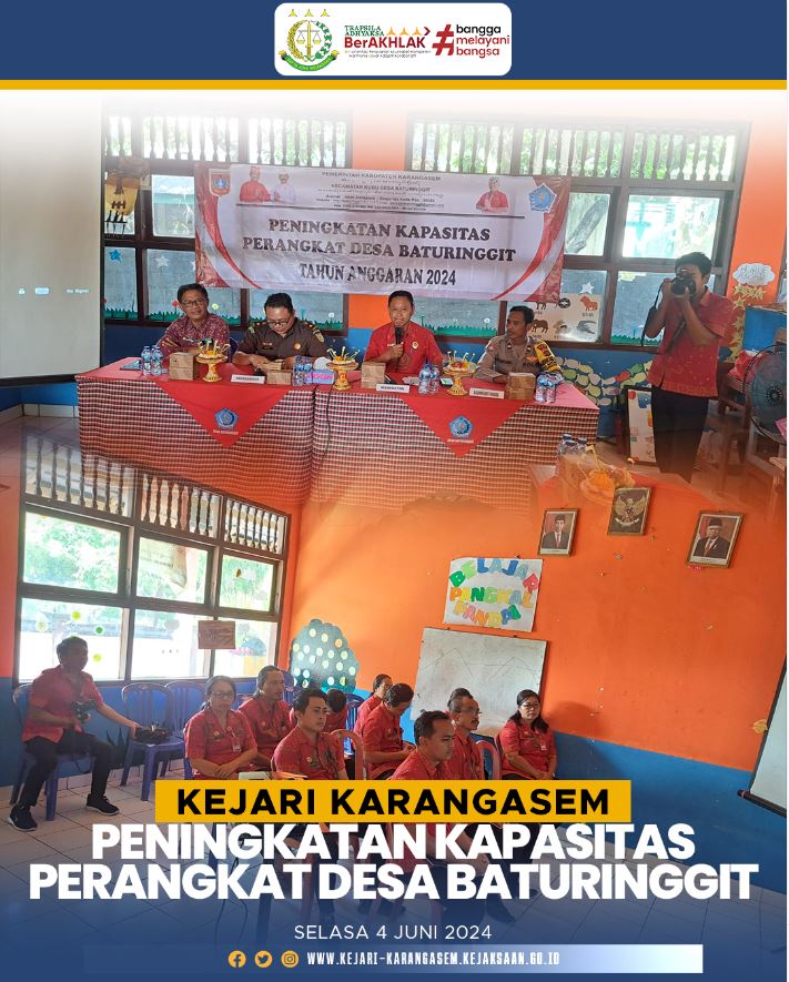 PENINGKATAN KAPASITAS PERANGKAT DESA BATURINGGIT