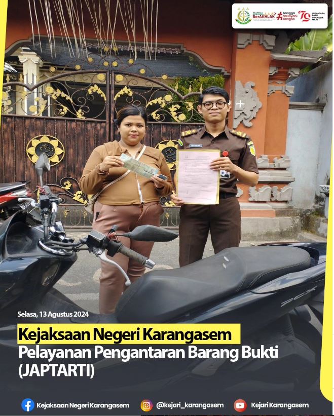 PELAYANAN PENGANTARAN BARANG BUKTI (JAPTARTI)