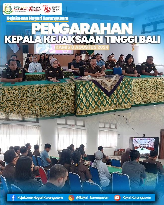 PENGARAHAN KEPALA KEJAKSAAN TINGGI BALI