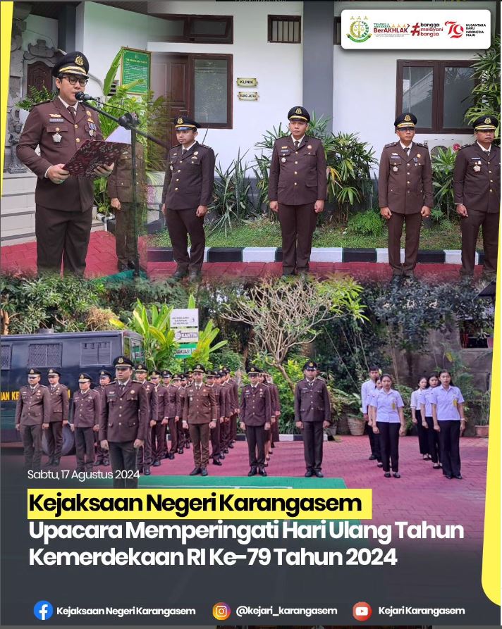 UPACARA DALAM MEMPERINGATI HARI ULANG TAHUN KEMERDEKAAN RI KE-79 TAHUN 2024