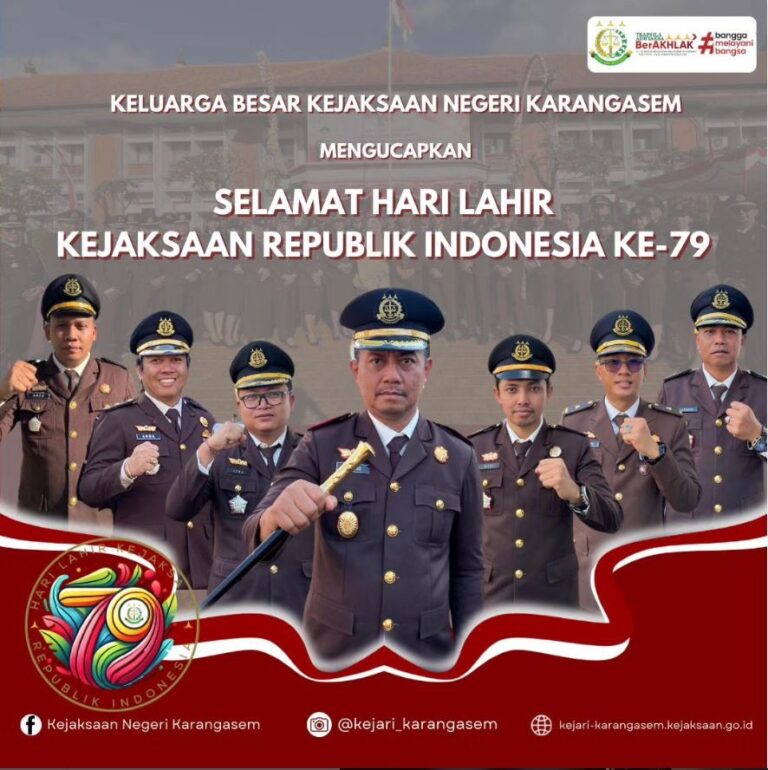 SELAMAT HARI LAHIR KEJAKSAAN REPUBLIK INDONESIA KE-79
