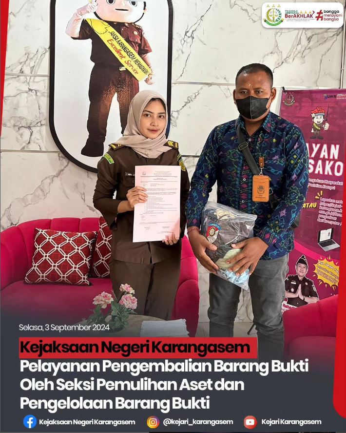 PELAYANAN PENGAMBILAN BARANG BUKTI OLEH SEKSI PEMULIHAN ASET DAN PENGELOLAAN BARANG BUKTI