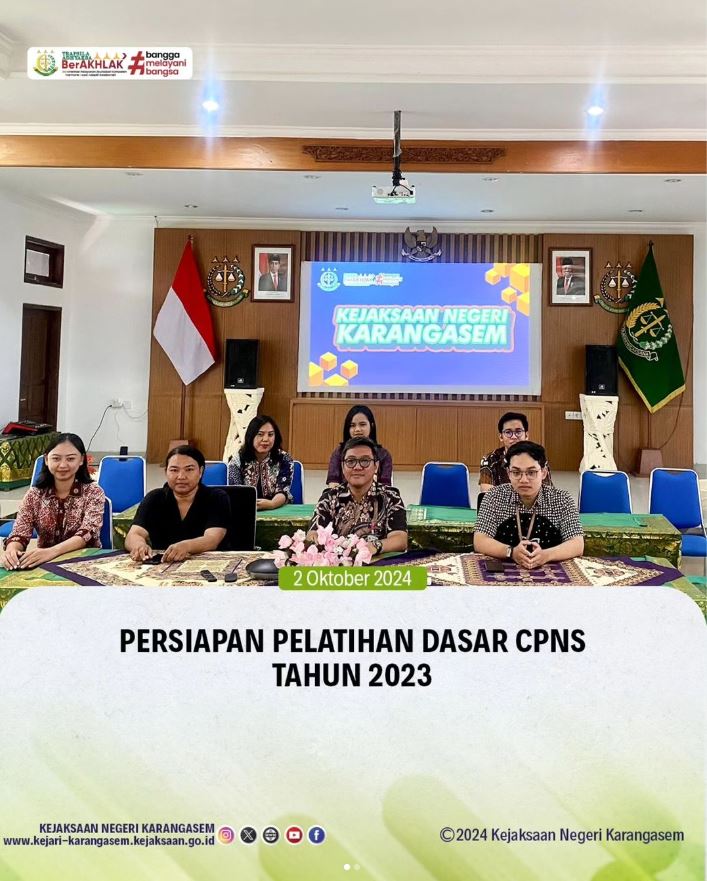 PERSIAPAN PELATIHAN DASAR CPNS TAHUN 2023