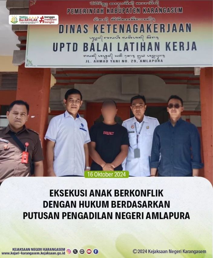 EKSEKUSI ANAK BERKONFLIK DENGAN HUKUM BERDASARKAN PUTUSAN PENGADILAN NEGERI ALMAPURA