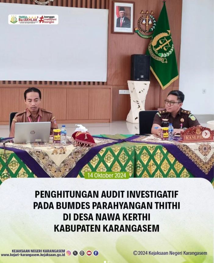 PENGHITUNGAN AUDIT INVESTIGATIF PADA BUMDES PARAHYANGAN THITHI DI DESA NAWA KERTHI KABUPATEN KARANGASEM