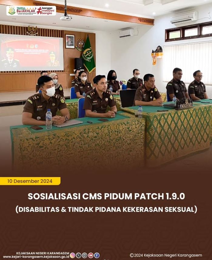 SOSIALISASI CMS PIDUM PATCH 1.9.0 (DISABILITAS & TINDAK PIDANA KEKERAN SEKSUAL)