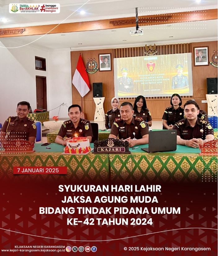 SYUKURAN HARI LAHIR JAKSA AGUNG MUDA BIDANG TINDAK PIDANA UMUM KE-42 TAHUN 2025