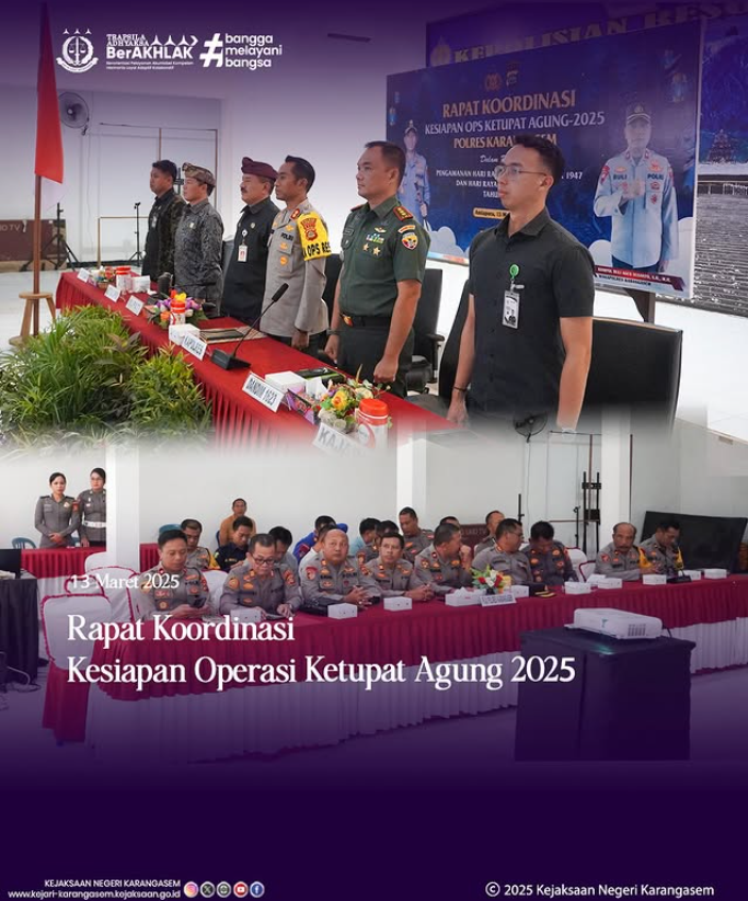RAPAT KOORDINASI KESIAPAN OPERASI KETUPAT AGUNG 2025