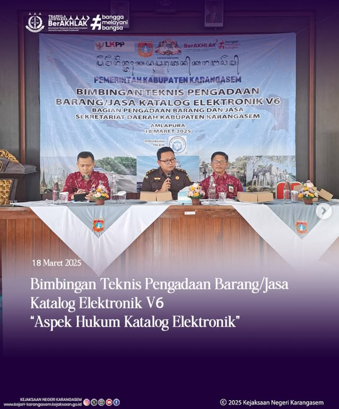 BIMBINGAN TEKNIS PENGADAAN BARANG/JASA KATALOG ELEKTRONIK V6 “ASPEK HUKUM KATALOG ELEKTRONIK”